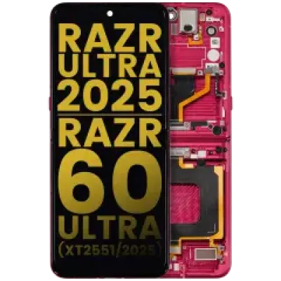 Дисплейний модуль (OLED) з рамкою для Motorola Razr Ultra 2025 (XT2551 / 2025) / Razr 60 Ultra (XT2551 / 2025) (Refurbished) (Cabaret)