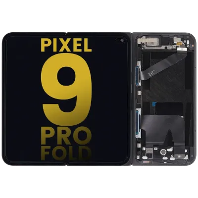 Внутрішній дисплейний модуль (OLED) з рамкою для Google Pixel 9 Pro Fold (Refurbished) (Obsidian)