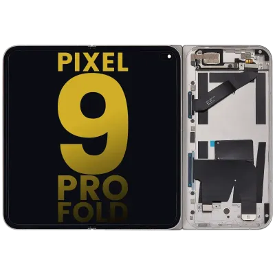 Внутрішній дисплейний модуль (OLED) з рамкою для Google Pixel 9 Pro Fold (Refurbished) (Porcelain)