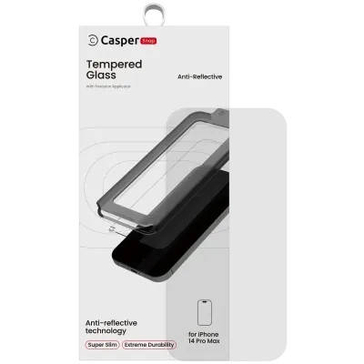Захисне скло Casper Snap для iPhone 14 Pro Max (Retail Packaging) (AR Clear)