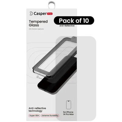Захисне скло Casper Snap для iPhone 14 Pro Max (10 шт) (AR Clear)