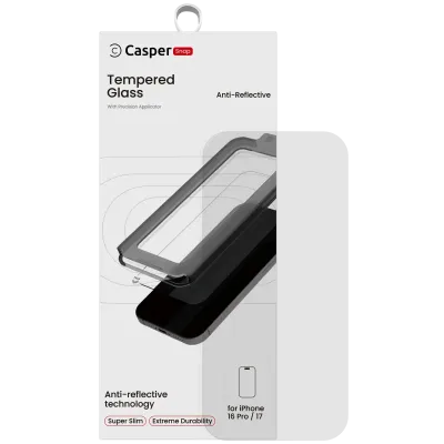Захисне скло Casper Snap для iPhone 16 Pro / 17 (Retail Packaging) (AR Clear)