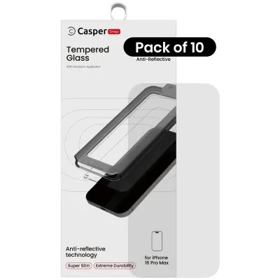 Захисне скло Casper Snap для iPhone 16 Pro Max (10 шт) (AR Clear)