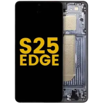 Дисплейний модуль (OLED) з рамкою для Samsung Galaxy S25 Edge (Refurbished) (Titanium Jetblack)