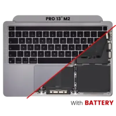 Топкейс з акумулятором і клавіатурою (ISO UK) для MacBook Pro 13" A2338 (2020) (Space Gray)