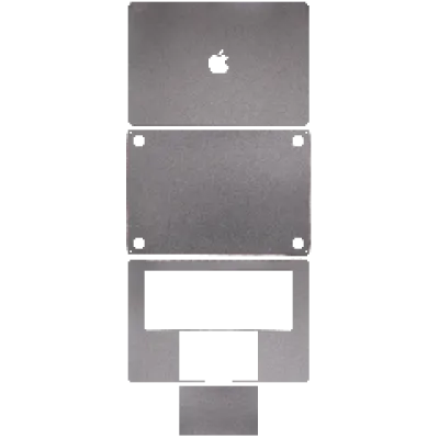 Наклейка 4-в-1 (топкейс, нижня кришка, клавіатура, трекпад) для MacBook Air 15" A2941 (2023) / A3114 (2024) / A3241 (2025) / A3448 (2026) (Space Gray)