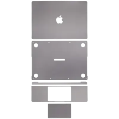 Наклейка 4-в-1 (топкейс, нижня кришка, клавіатура, трекпад) для MacBook Pro 14" A2442 (2021) / A2779 (2023) / A2918 (2023) (Space Gray)