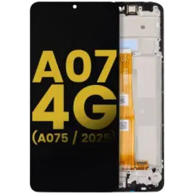 Дисплейний модуль (LCD) з рамкою для Samsung Galaxy A07 4G (A075 / 2025) (Refurbished) (All Colors)