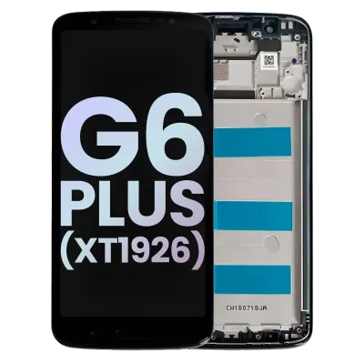 LCD Assembly With Frame For Motorola Moto G6 Plus (XT1926 / 2018) (Genuine OEM) (Black)
