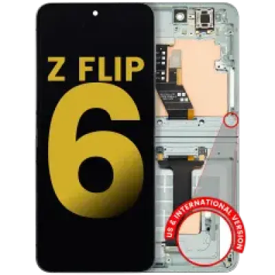 Внутрішній дисплейний модуль (OLED) з рамкою для Samsung Galaxy Z Flip 6 (F741) (US & International) (Refurbished) (Mint)