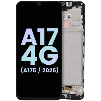 Дисплейний модуль (OLED) з рамкою для Samsung Galaxy A17 4G (A175 / 2025) (Service Pack) (All Colors)