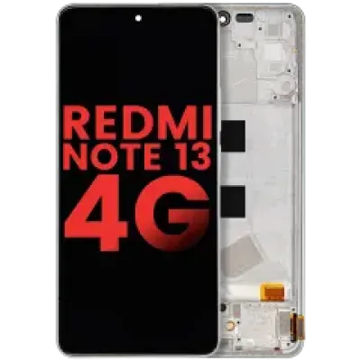 Дисплейний модуль (OLED) з рамкою для Xiaomi Redmi Note 13 4G (Aftermarket Plus) (Mint Green)
