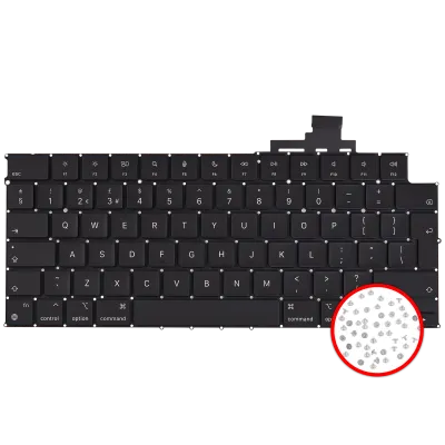 Клавіатура з підсвіткою та гвинтами для MacBook Air 13" (A2681 / Mid 2022) (UK English)