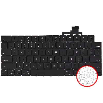 Клавіатура з підсвіткою та гвинтами для MacBook Air 13" (A3113 / Mid 2024) (US English)