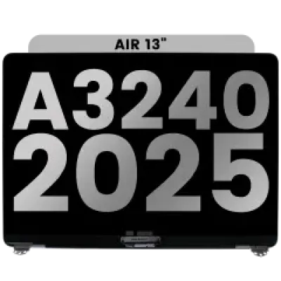 Дисплейний модуль LCD для MacBook Air 13" (A3240 /Early 2025) (з передвстановленим кабелем датчика кута кришки) (Used OEM Pull: Grade A) (сріблястий)