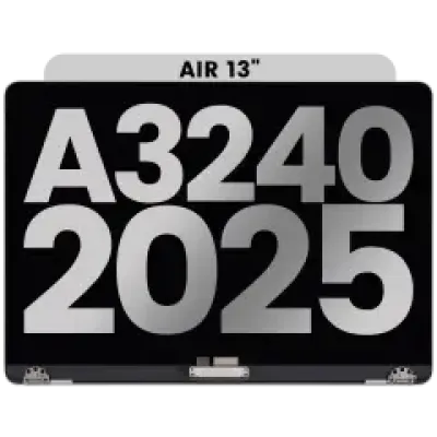 Дисплейний модуль LCD для MacBook Air 13" (A3240 /Early 2025) (з передвстановленим кабелем датчика кута кришки) (Used OEM Pull: Grade A) (Starlight)