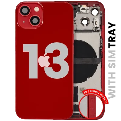 Корпус зі шлейфом зарядки й дрібними деталями для iPhone 13 (EU / Global Version) (Used OEM Pull: Grade A) (червоний)