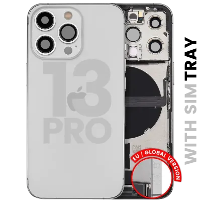 Корпус зі шлейфом зарядки й дрібними деталями для iPhone 13 Pro (EU / Global Version) (Used OEM Pull: Grade A) (сріблястий)