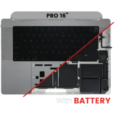 Топкейс з акумулятором і клавіатурою (ANSI US) для MacBook Pro 16" A2780 (2023) (Genuine OEM) (Silver)