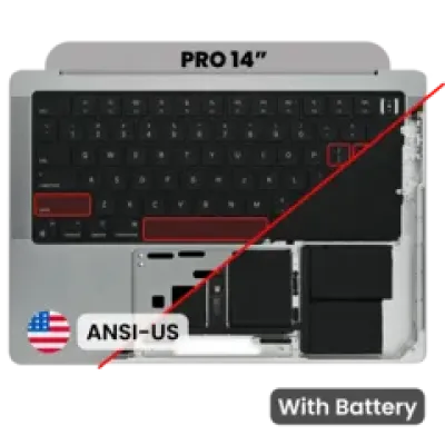 Топкейс з акумулятором і клавіатурою (ANSI US) для MacBook Pro 14" A2442 (2021) / A2779 (2023) (Genuine OEM) (Space Gray)