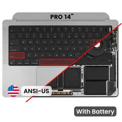 Топкейс з акумулятором і клавіатурою (ANSI US) для MacBook Pro 14" A2918 (2023) (Genuine OEM) (Space Gray)