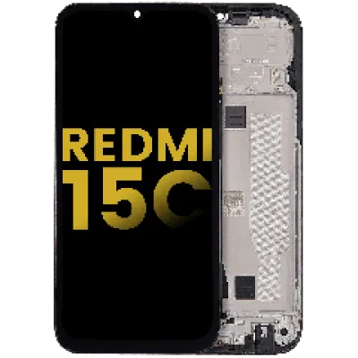 Дисплейний модуль з рамкою для Xiaomi Redmi 15C 4G (EU Version) (LCD) (Refurbished) (Усі кольори)