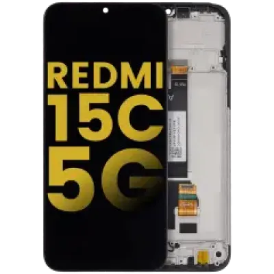 Дисплейний модуль з рамкою для Xiaomi Redmi 15C 5G / Redmi 15R (LCD) (Refurbished) (Усі кольори)