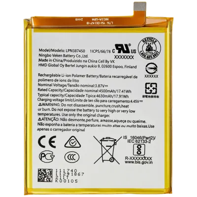 Replacement Battery For Nokia XR20