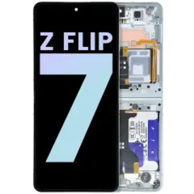 Дисплейний модуль OLED з рамкою для Samsung Galaxy Z Flip 7 5G (US & International) (Service Pack) (Mint)