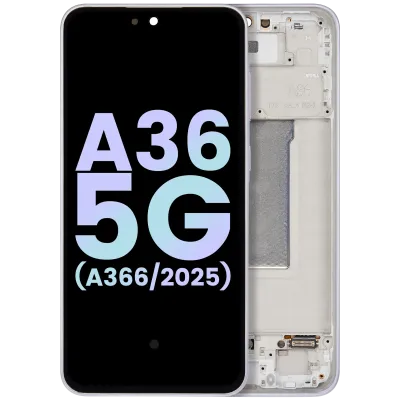 Дисплейний модуль (OLED) з рамкою для Samsung Galaxy A36 5G (A366 / 2025) (Service Pack) (Lavender)