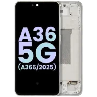 Дисплейний модуль (OLED) з рамкою для Samsung Galaxy A36 5G (A366 / 2025) (Service Pack) (Lime)