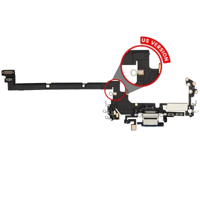 Charging Port Flex Cable For iPhone 17 Pro (US Version) (Premium) (Deep Blue)