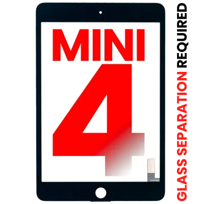 Digitizer For iPad Mini 4 (OCA Pre-Installed & Glass Separation Required) (Aftermarket Plus) (Black)