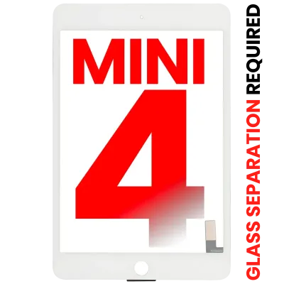 Digitizer For iPad Mini 4 (OCA Pre-Installed & Glass Separation Required) (Aftermarket Plus) (White)