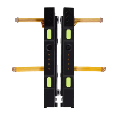 Plastic Rail (Right+Left) With Flex Cable for Nintendo Switch (Yellow)