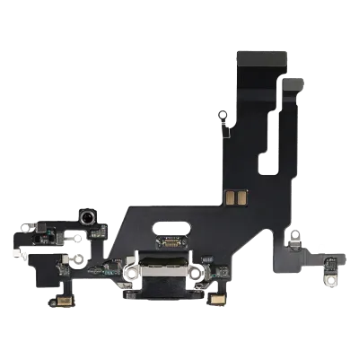 Charging Port Flex Cable For iPhone 11 (Aftermarket Plus) (Black)