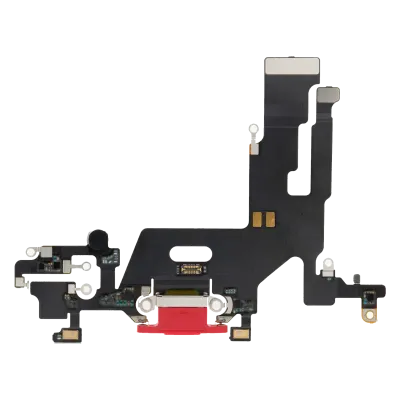 Charging Port Flex Cable For iPhone 11 (Aftermarket Plus) (Red)