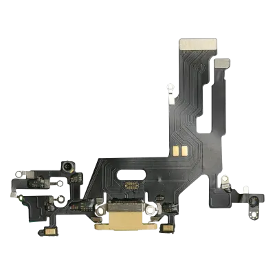 Charging Port Flex Cable For iPhone 11 (Aftermarket Plus) (Yellow)