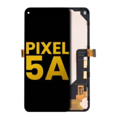 Дисплейний модуль (OLED) з рамкою для Google Pixel 5A 5G (Refurbished) (Black)