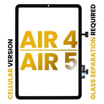 Тачскрін для iPad Air 4 / Air 5 (OCA Pre-Installed & Glass Separation Required) (Premium) (всі кольори) (Cellular)