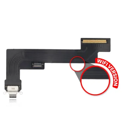 Шлейф зарядки для iPad Air 4 (WiFi Only) (Aftermarket Plus) (чорний)
