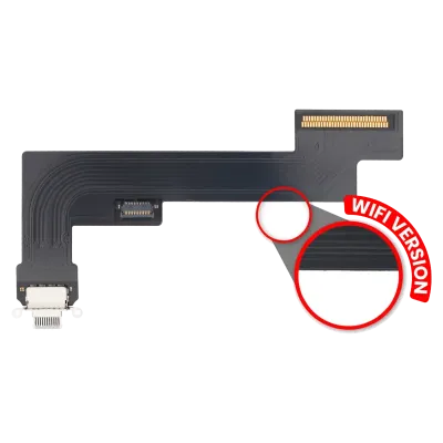Charging Port Flex Cable For iPad Air 4 (WiFi Only) (Aftermarket Plus) (Sky Blue)