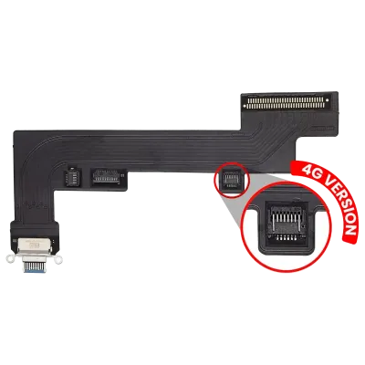 Шлейф зарядки для iPad Air 5 (Cellular) (Aftermarket Plus) (синій)