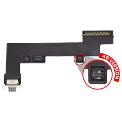 Шлейф зарядки для iPad Air 5 (Cellular) (Aftermarket Plus) (фіолетовий)