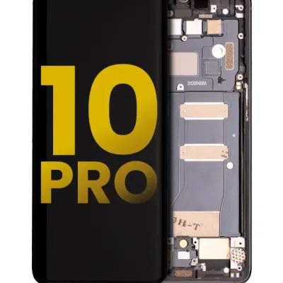 OLED Assembly With Frame Compatible For TCL 10 Pro (Refurbished) (Gray)