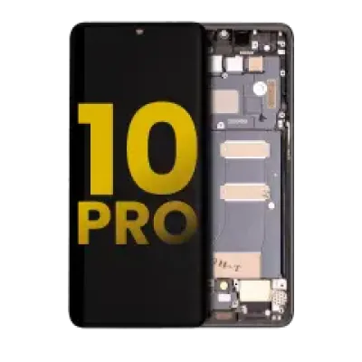 Дисплейний модуль (OLED) з рамкою для TCL 10 Pro (Refurbished) (сірий)
