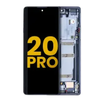 Дисплейний модуль (OLED) з рамкою для TCL 20 Pro 5G (Refurbished) (Moondust Gray)