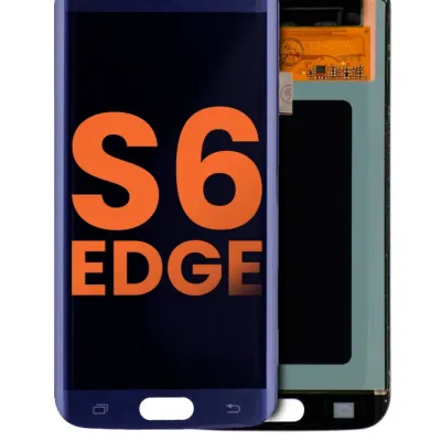 Дисплейний модуль OLED без рамки для Samsung Galaxy S6 Edge (Blemish: Grade D) (Black Sapphire)