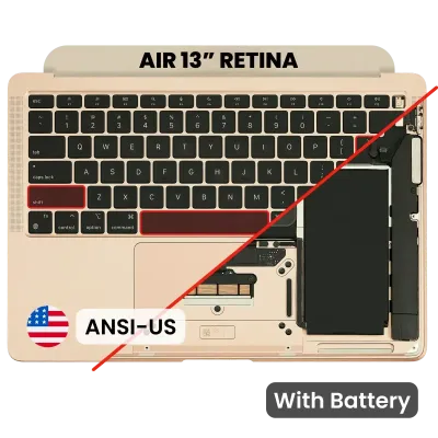 Топкейс із клавіатурою й акумулятором для MacBook Air 13" A1932 (2018 / 2019) (US English) (Used OEM Pull: Grade New) (золотий)