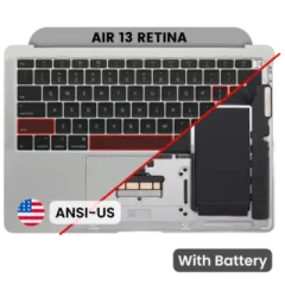 Топкейс із акумулятором і клавіатурою (ANSI US) для MacBook Air 13" A1932 (2018-2019) (Used OEM Pull: Grade B) (Space Gray)